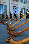 Alpine horn players, Chteau de Charance, Gap. (103kb)