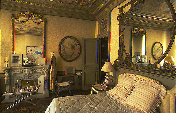 The bedrooms exemplify the meticulous attention to detail and were saved, like the rest of the house, from the decay of fifty years of abandonment.