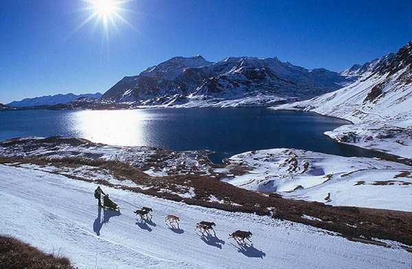 The Lac du Val Cenis (Haute-Maurienne), during the Grande Odyss�e.