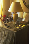 Fran�oise Quinta's hand is evident in her decorative touches in the house, and in her interior design boutique in old Perpignan. (91kb)